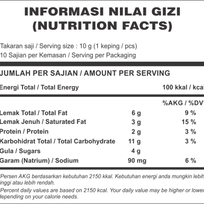 LM008 Nutrition Facts Healthy Sorghum Raisin